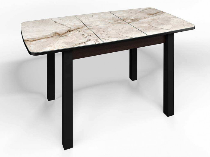 Стол СМ-4 Флорида ноги окрас квадратный венге/черный