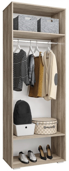 Шкаф с зеркалом Наоми ШК-22, графит