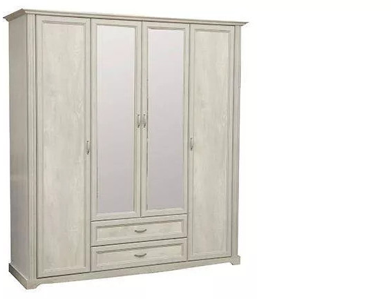 Шкаф для одежды Сохо 32.01 бетон белый/бетон патина