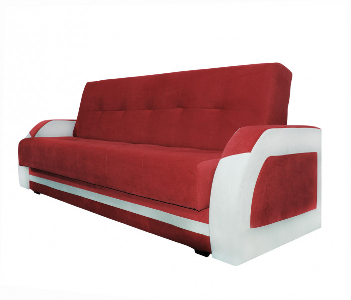 Диван-книжка Феникс, 120х190, велюр красный