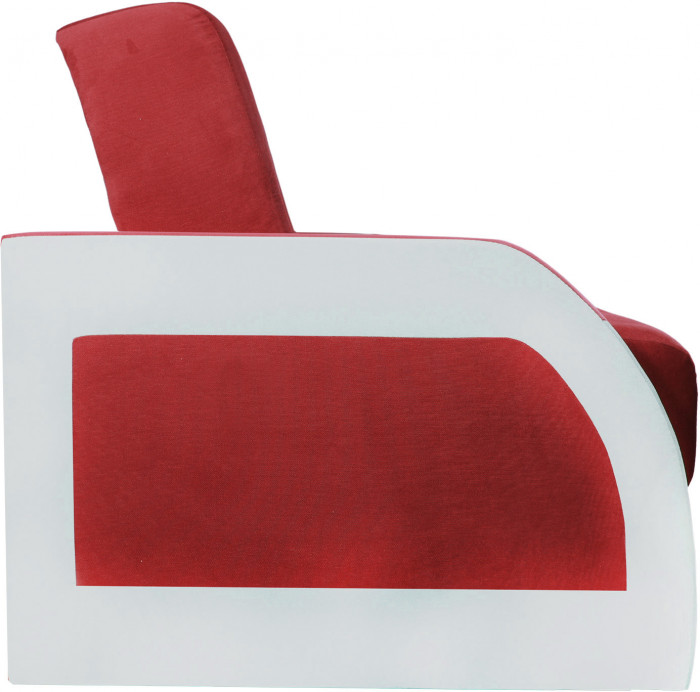 Диван-книжка Феникс, 120х190, велюр красный