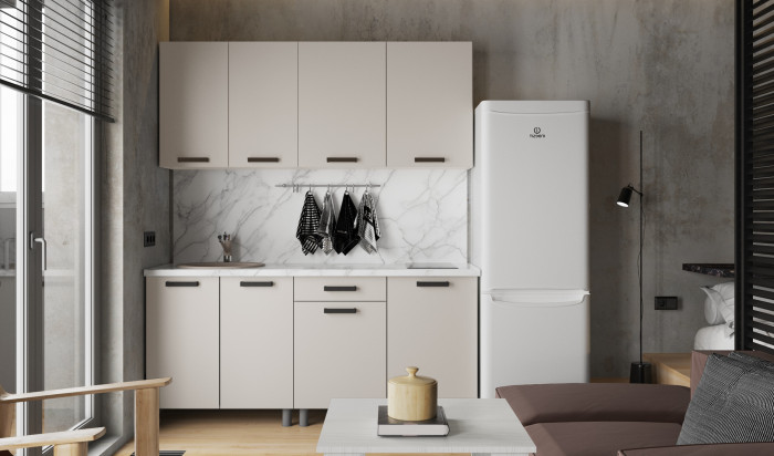 Кухонный гарнитур Нагано 1,8м, Кашемир