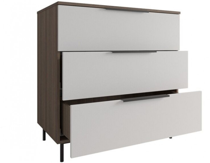 Модульная спальня Роза комп.3, Орех Франклин карамель/Белый софт