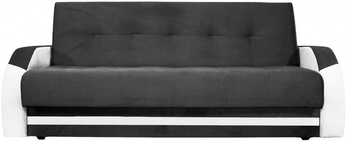 Диван-книжка Феникс, 140х190, велюр черный