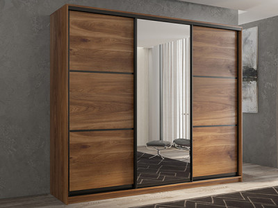 Шкаф-купе Кааппи 2 Кастелло Бренди 210х45х230 см