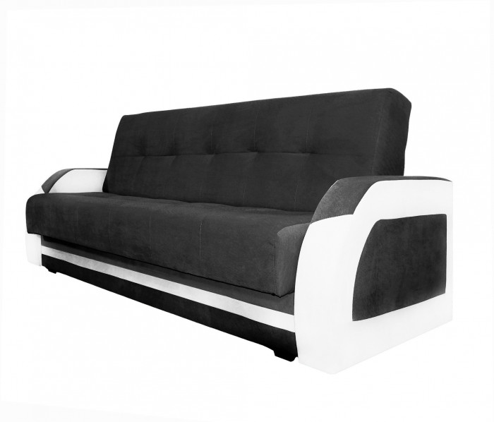 Диван-книжка Феникс, 120х190, велюр черный