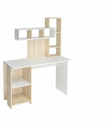 стол компьютерный Олимп дуб сонома/белый