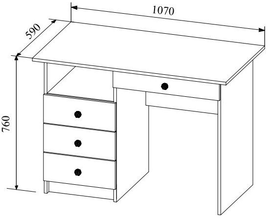 Модульная детская KI-KI композиция 2, Белый/Белое дерево