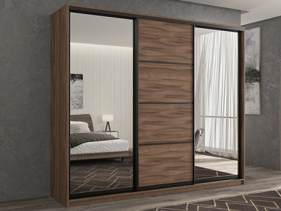 Шкаф-купе Кааппи 3 Орех Тьеполло 180х60х230 см