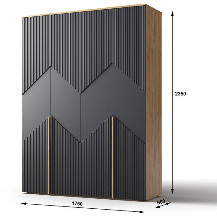 Шкаф 4-х дверный для одежды 