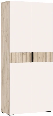 Шкаф 2-х створчатый, Крафт серый/Кашемир