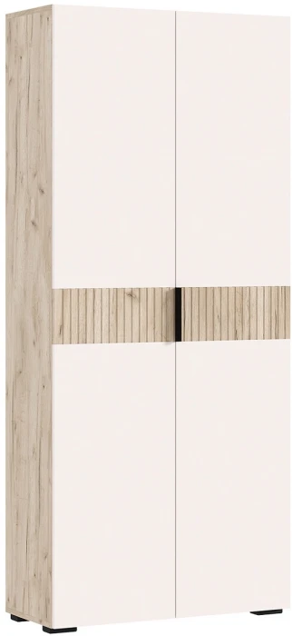 Шкаф 2-х створчатый, Крафт серый/Кашемир