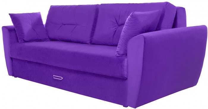 Диван-кровать Амстердам Люкс, 150х195, еврокнижка, пружинный блок, велюр, фиолетовый