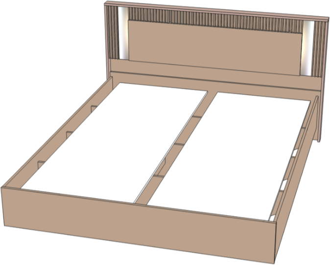 Кровать полутороспальная 140х200 