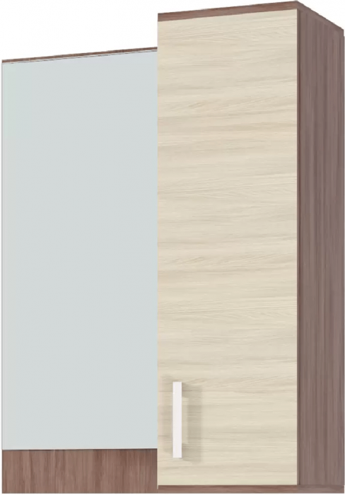 Ника Полка с зеркалом, пз800, Белый