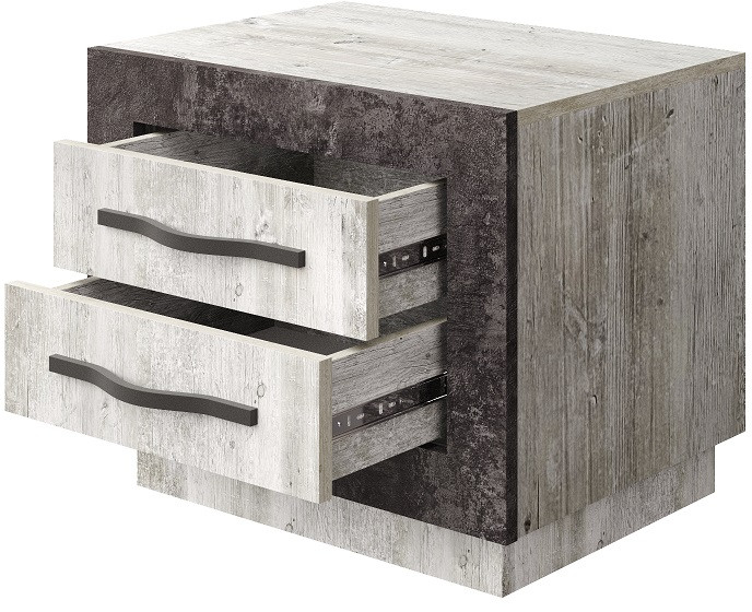 Набор мебели для спальни "Эстель" - Сосна шале/Бетон спаркс