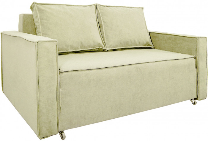 Диван-аккордеон Лофт 120х200, ППУ, велюр бежевый