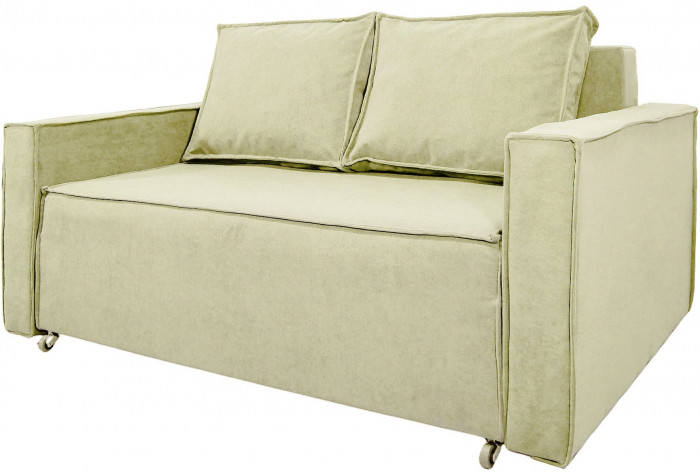 Диван-аккордеон Лофт 120х200, ППУ, велюр бежевый