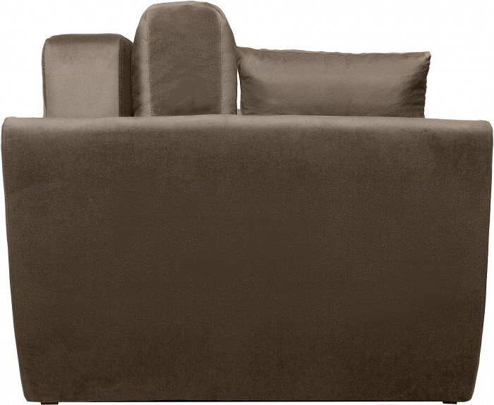 Диван-еврокнижка Амстердам Люкс, 160х195, пружинный блок, велюр коричневый