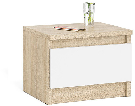 Мори Тумба прикроватная ТПМ400.1, дуб сонома/белый