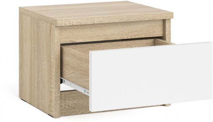 Мори Тумба прикроватная ТПМ400.1, дуб сонома/белый
