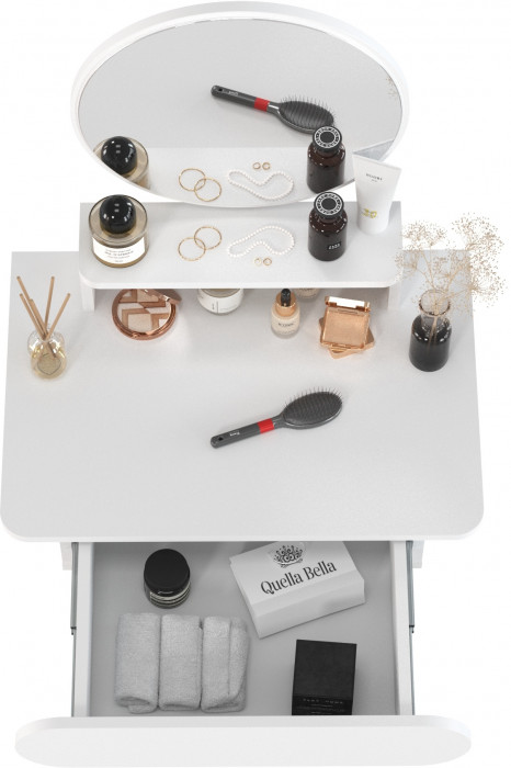 Трюмо 4-25920бел, цвет белый, ШхГхВ 65х46,6х132 см.