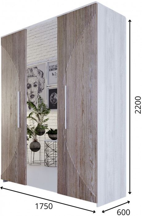 Шкаф 4-х дверный 