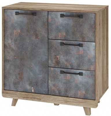 Комод "Мегаполис" КМ-12 Дуб каньон/M20 меркурий