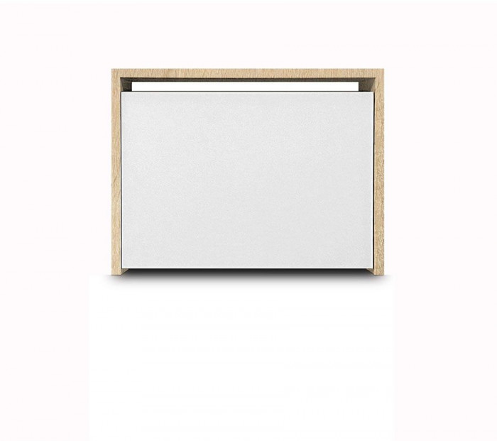 Обувница Лаком-1 Дуб Сонома / Белый