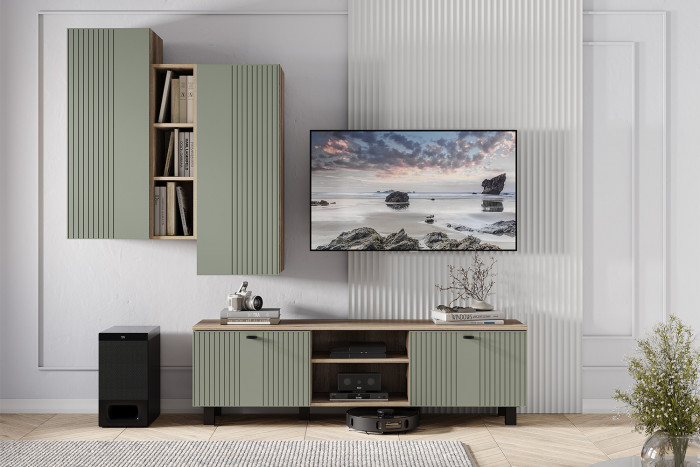 Тумба для ТВ Олива ТБ-09, Дуб каньон, MF12