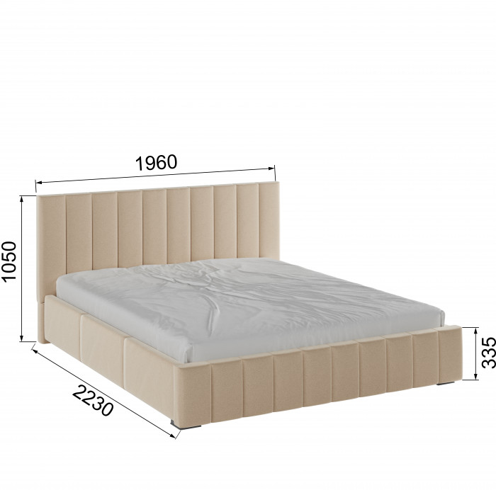 Нега Кровать интерьерная 180 бежевый, ПМ