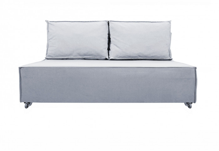 Диван-аккордеон Лофт мини 140х200, велюр серый