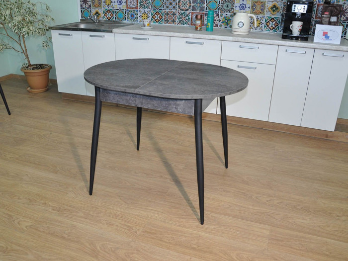 Обеденная группа Стиль-1 / Стул Х 4 шт. / Цемент темный/черный / бид 26