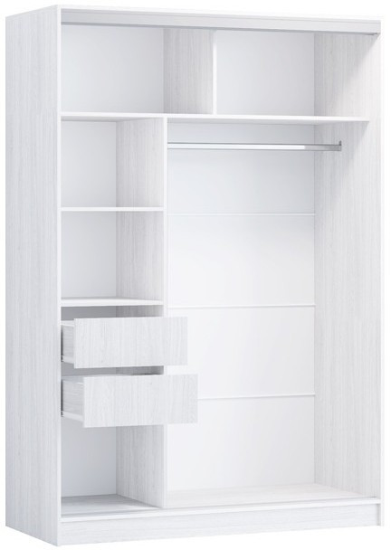 Шкаф-купе Альянс-10 ЛДСП 1700 (Белый)