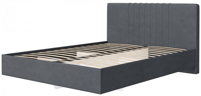Кровать с латами Соло 160*200, Графит