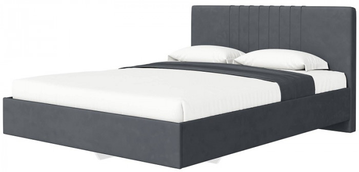Кровать с латами Соло 160*200, Графит