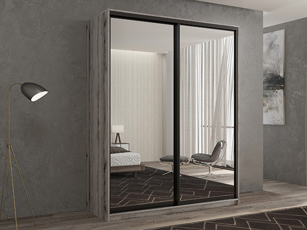 Шкаф-купе Кааппи 1 Эвок Окаменелый 170х60х230 см