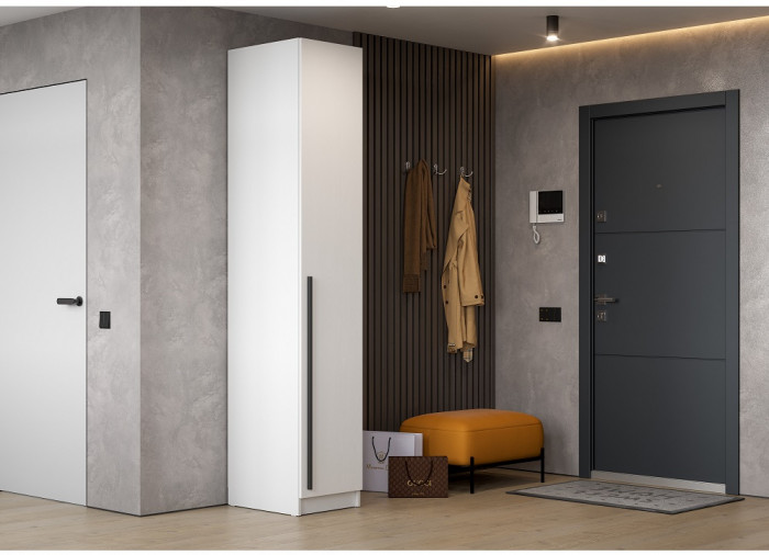 Шкаф распашной Берген ШК-400, белое дерево