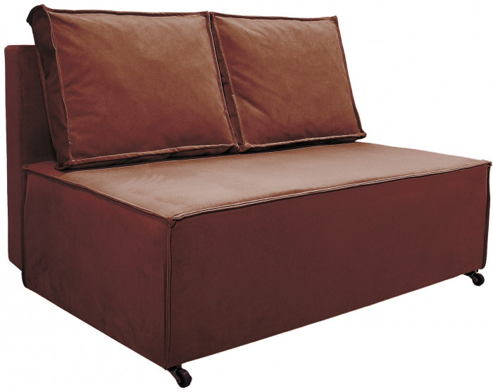 Диван-аккордеон Лофт мини 120х200, велюр серый