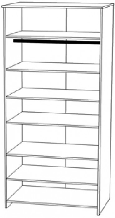 Шкаф 2-х дверный 