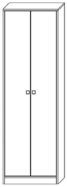 Шкаф двухдверный "Марк" - Бетон пайн светлый/Бетон пайн темный