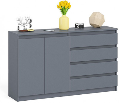 Мори Комод МК1600.1, цвет графит, ШхГхВ 160,4х41х94 см., НЕ универсальная сборка