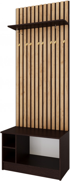 Кано Тумба с вешалкой 800 КПТВ-2 венге/дуб крафт золотой