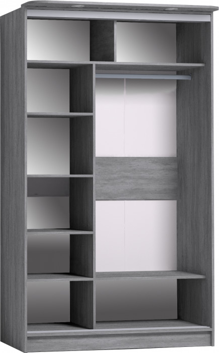 Шкаф-купе с зеркалом Strike 1200 Atelier светлый