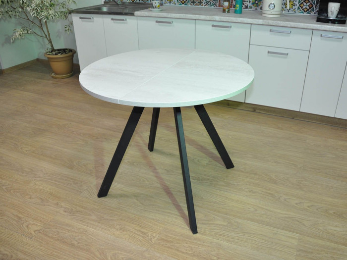 Обеденная группа Нарди / Стул Х 4 шт. / Бетон белый/черный / бид  43