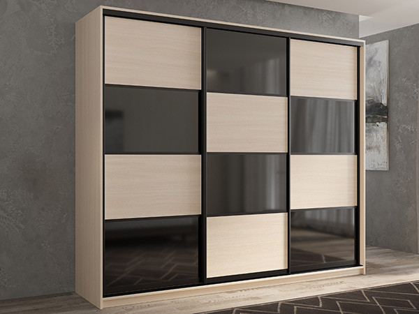 Шкаф-купе Кааппи 13 Дуб молочный 180х60х230 см