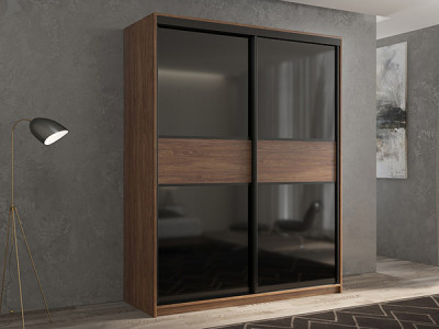 Шкаф-купе Кааппи 12 Морское Дерево Винтаж 140х60х230 см