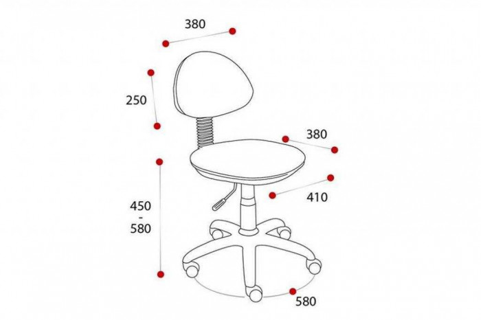 Кресло Стар детский белый/красные якоря