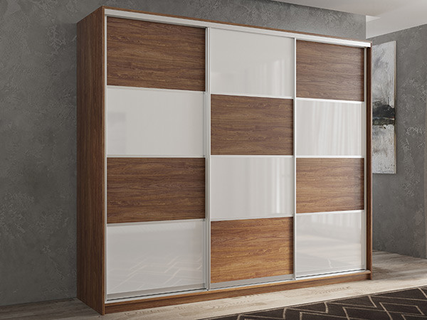 Шкаф-купе Кааппи 14 Морское Дерево Винтаж 240х60х230 см