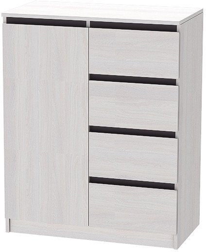 Кэт-1 Комод 1-Ств./Ящики, Ясень анкор светлый/Графит